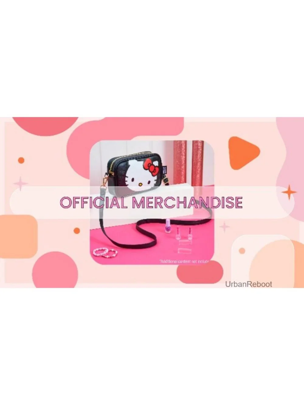 Hello Kitty Crossbody Bag Girls Adjustable Strap Kawaii Purse